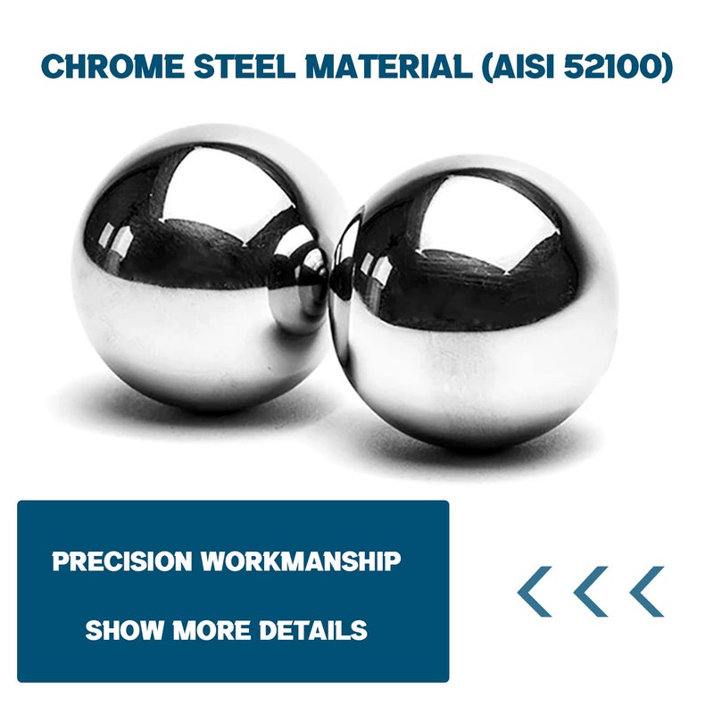 DEEPDREAM 2pcs 2"" Inch Chrome Steel Bearing Balls (51mm) - Image 3
